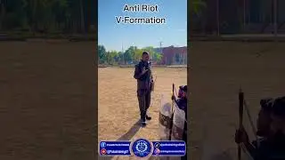 anti riot force learning v formation for any law and order situation