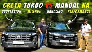 Creta TURBO DCT vs Petrol NA Engine || Mileage Test || Suspension Test || Handling Test