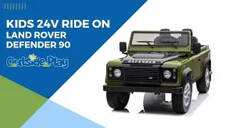 Licensed Land Rover Defender 90 4Wd Ride On Pickup Style Jeep Car Toy | Outside Play