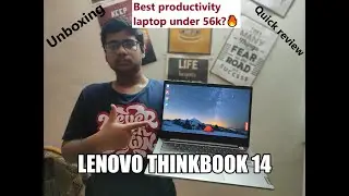 Lenovo thinkbook 14 unboxing and quick review(Best productivity laptop under 56k?)⚡⚡⚡