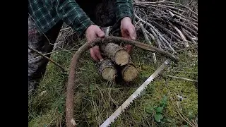 How to make an emergency saw in the bush | Simple bushcraft saw, for fast use