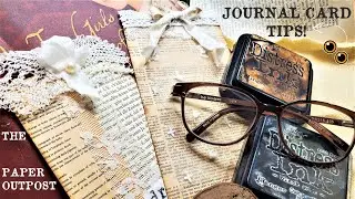 JUNK JOURNAL CARD TIPS & TRICKS! Let's Create Stellar Journal Cards! Easy Techniques! Paper Outpost!
