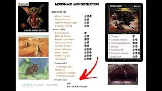 GAMEPLAY PAUPER MonoBlack Land Destruction (LD PONZA) BUDGET  MAGIC THE GATHERING MOL
