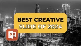 The creative idea of creating a title slide #powerpoint #design #presentation  #creative