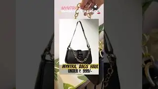 MYNTRA BAG HAUL👜 Affordable & Trendy Bags | Must have Sling Bag Shoulder bag#myntrafinds #baghaul