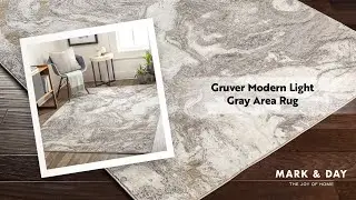 Gruver Modern Light Gray Area Rug