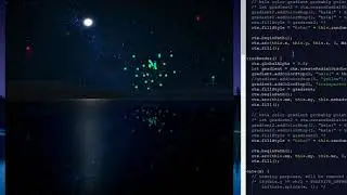Reflection Fireworks for HTML5 Canvas JavaScript