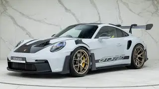 Porsche 911 (992) GT3 RS Weissach 2023 - Ice Grey - обход, интерьер и запуск [4K]