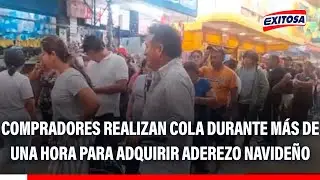 🔴🔵 Compradores realizan cola durante más de una hora para adquirir aderezo navideño