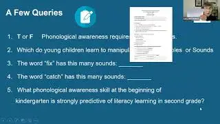 A 20th Year Celebration of Scarborough&rsquo;s Reading Rope - Phonology/ Phonemic Awareness (Session 2)