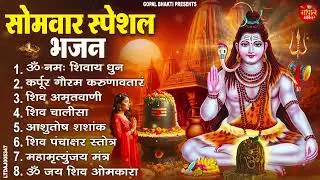 सोमवार भक्ति भजन : कर्पूर गौरम करुणावतारं, ॐ नमः शिवाय, महामृत्युंजय मंत्र, शिव अमृतवाणी व आरती
