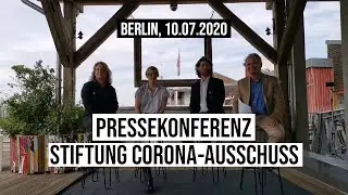 10.07.2020 Berlin Corona-Ausschuss: Reiner F&uuml;llmich, Antonia und Viviane Fischer, Justus P. Hoffmann