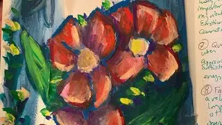 Sick Day - time-lapse art journal