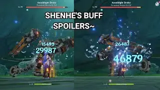This is how much damage increases from Shenhe's Buff | Genshin Impact 3.5