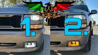 SS Bumper Fog Lights on My 01 Tahoe!! Auxbeam Switchbacks
