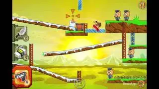Hambo Gunslinger level 5-36 Walkthrough Gameplay (Gold Medal Level 36 Solution)
