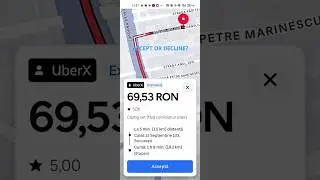 UBER TRIP ACCEPT OR DECLINE? Drive to airport Bucharest #uber #uberdriver #rider #driving #bolt 💰