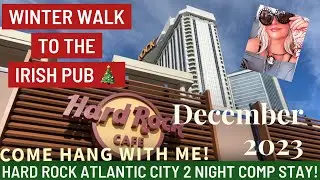 Hard Rock Atlantic City 2 night Comp stay in December! Irish Pub at Christmas