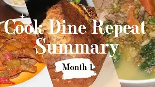 🤌Cook Dine Repeat I Summary of 1st Month I Recipe Ideas🤤😍
