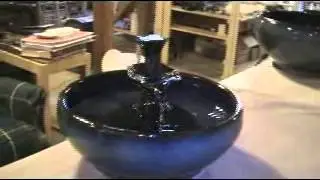 Ceramic cat drinking fountain - 