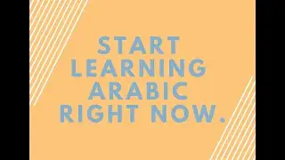 Learn arabic now.