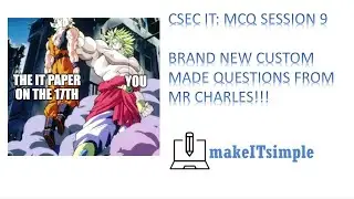CSEC IT: MULTIPLE CHOICE SESSION 9| ULTRA INSTINCT | BROLY UNLEASHED | MAKE | IT | SIMPLE | TT