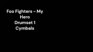 Foo Fighters - My Hero Drum Kit 1 Cymbals, Original Isolated Multitrack Stem Track
