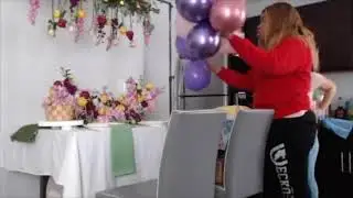 At home balloon fun