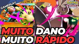 Mega Lopunny calou a minha boca! O deck ta bom demais | Gameplay Pokémon TCG Pocket