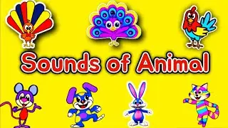 Animal Sounds Song for Kids | Rainbow Animal Dance Song for Kids #cocomomokidstv