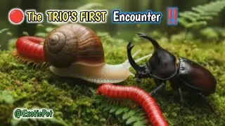 The Unlikely Trio: What Happens When a Millipede, Snail, and Rhino Beetle Meet ?