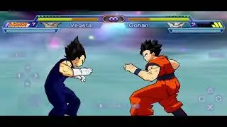 Gameplay Dragon Ball game retr&ocirc; PSP no Android