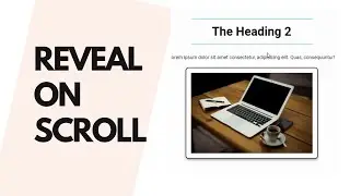 Reveal Elements On Scroll Animation For Website