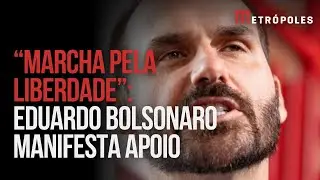 Eduardo Bolsonaro envia mensagem de apoio ao ato de Nicolas Ferreira