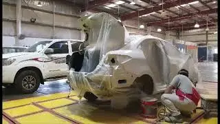 Vlog 86 | Part 2 Toyota Yaris Body Repair and Repaint | Gilbert D Official