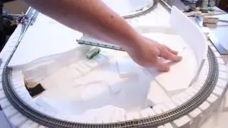 Obleo's N Scale Layout Episode 7 More Terrain Building with Woodland Scenics subterrain system
