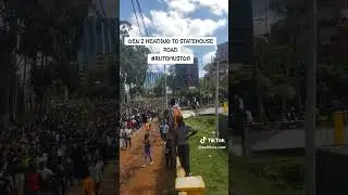 happening right now Nairobi CBD , Genz's road to statehouse,a million match #kenyanews