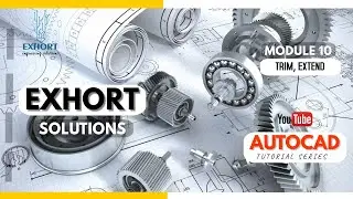 #10 TRIM & EXTEND COMMAND AUTOCAD | AUTOCAD TRIM COMMAND | AUTOCAD TUTORIAL | AUTOCAD FOR BEGINEERS
