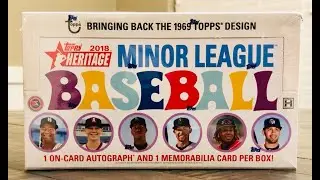 2018 Topps Heritage Minor League Baseball Hobby Box Break