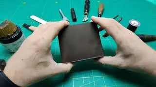 Кожаный кошелек своими руками из кожи крейзи хорс. Leather billfold wallet #leatherwallet  #wallet