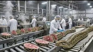 Inside the Snake Meat Factory 🐍 | Shocking & Unbelievable Food Processing 😱