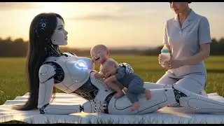 The AI Mother Beneath the Open Sky | A Heartwarming Bond of Love & Technology 🤖👶