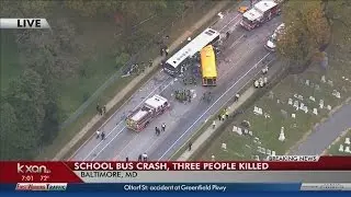 Bus crash in Baltimore kills three