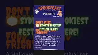 SpookFeast 2025 at Penrith Paceway! Rides, food, spooky maze, live shows & family fun.#hauntedevent