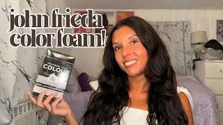 Давайте покрасим мои волосы краской-пенкой John Frieda! Попробую тёмный, холодный, кофейно-коричн...