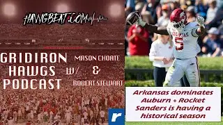 Arkansas dominates Auburn + Rocket Sanders is having a historical season