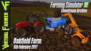 Cleaning Up | Oakfield Farm, Behind The Scenes: Farming Simulator 17 Livestream, 6th February 2018