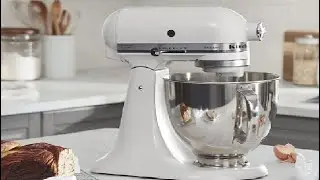 Обзор миксера KitchenAid Artisan Mini 3 объемом 5 кварт с наклонной головкой. Красивый, мощный, и...