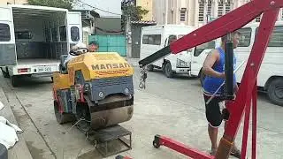 Nag-drive ng pison si Idol #mechanic #roadroller 
