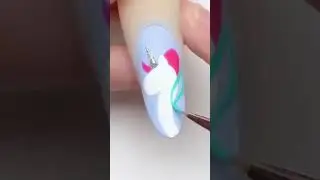 Unicorn  nail art🦄🦄🦄 #short #nailart #pony #unicorn #shorts #naildesign #nailtutorial